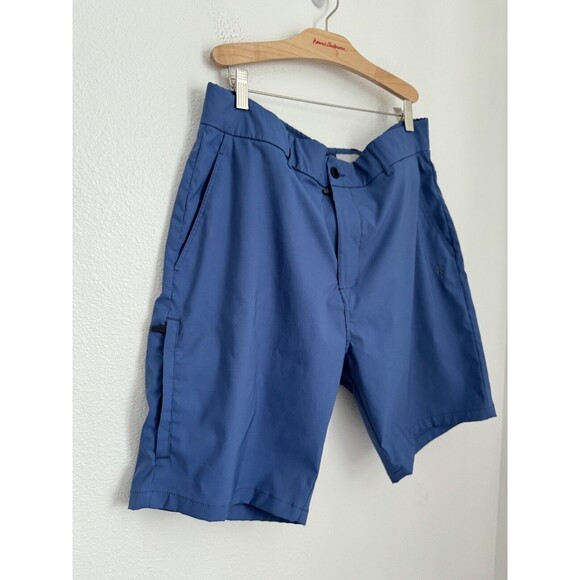 All Day Short 4-way Stretch Men’s Blue Cellphone Pocket Excellent Size 36 - Picture 3 of 7